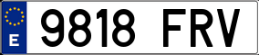 Truck License Plate